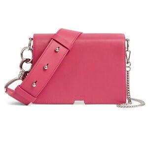 Allsaints Pink Fuchsia Zep Box Crossbody Bag